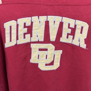 Champion Sweatshirt Mens Small Red University Of Denver Pioneers #64 Hockey NCAA